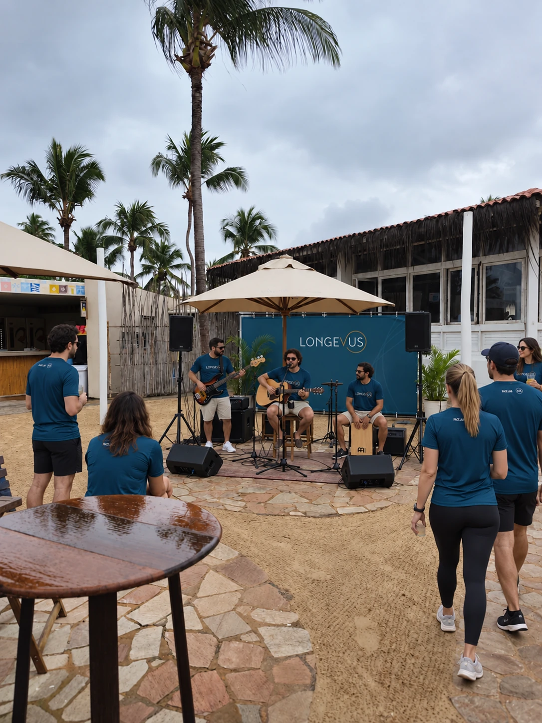 Música ao vivo no evento