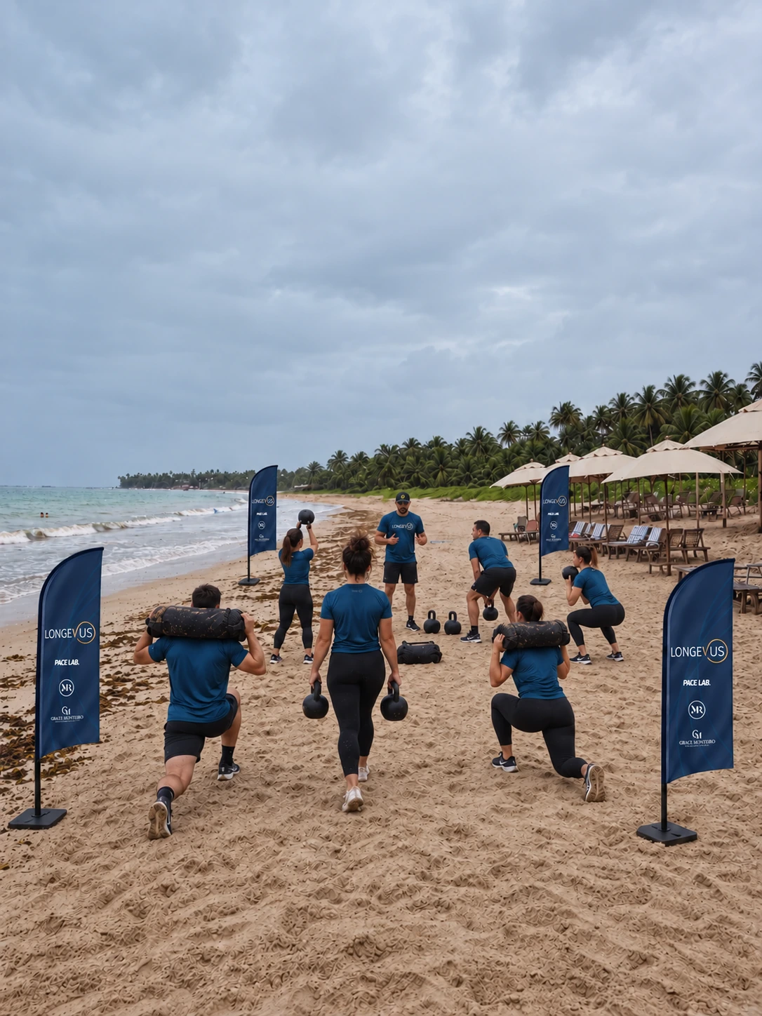 Treino LONGEVUS na praia